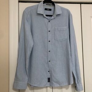 Men’s Mavi beach cotton long sleeve shirt with buttons size Med EUC